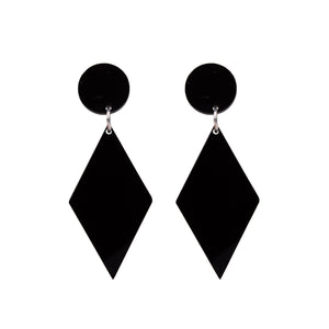 Open image in slideshow, Diamond Perspex Earrings

