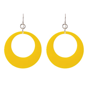 Open image in slideshow, Circle Hoop Perspex Earrings
