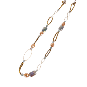 Open image in slideshow, Beaded Tassel Necklace
